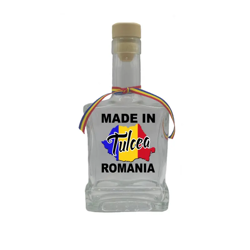 Made in tulcea romania, sticla cu mesaj plata, 250 ml, model divgs179 06 29